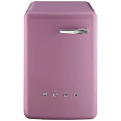 Smeg WMFABRO1 Slim Depth Freestanding Washing Machine, 7kg Load, A Energy Rating, 1400rpm Spin, Pink